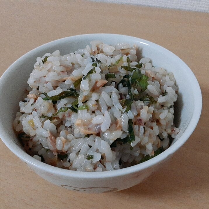 ツナと青じその混ぜ雑穀ご飯